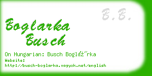 boglarka busch business card